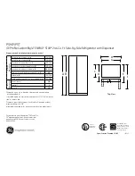 GE PROFILE CUSTOMSTYLE PSH25PST Dimension Manual предпросмотр