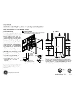 Preview for 3 page of GE Profile CustomStyle PSI23MGR Dimensions And Installation Information