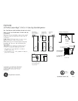 Preview for 4 page of GE Profile CustomStyle PSI23MGR Dimensions And Installation Information