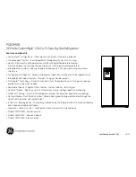 Preview for 5 page of GE Profile CustomStyle PSI23MGR Dimensions And Installation Information