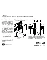 Preview for 3 page of GE Profile CustomStyle PSI23MGT Dimensions And Installation Information