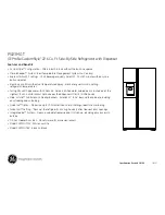 Preview for 5 page of GE Profile CustomStyle PSI23MGT Dimensions And Installation Information