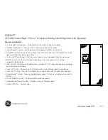 Preview for 5 page of GE Profile CustomStyle PSI23NSTSV Dimensions And Installation Information