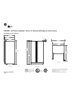 Preview for 1 page of GE Profile CustomStyle PSI23SCRSV Dimension Manual