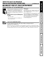 Preview for 3 page of GE Profile CustomStyle PTI22MBML Owner'S Manual And Installation Instructions