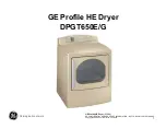 GE Profile DPGT650E Manual preview