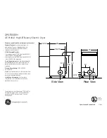 GE Profile DPGT650EH Dimensions And Installation Information preview