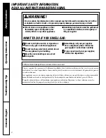 Preview for 2 page of GE Profile DPSB620 Owner'S Manual