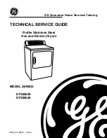 Preview for 1 page of GE Profile DPSB620 Technical Service Manual