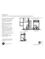 Предварительный просмотр 1 страницы GE Profile DPSE810GG Dimensions And Installation Information