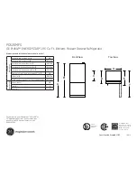 Preview for 1 page of GE Profile ENERGY STAR PDS20MFS Dimensions And Installation Information