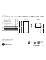 GE Profile ENERGY STAR PDS22MIS Dimensions And Installation Information preview