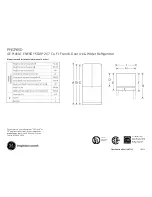 Preview for 1 page of GE Profile ENERGY STAR PFE27KSDSS Dimensions And Installation Information