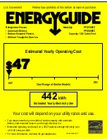 GE Profile ENERGY STAR PFSS0MFZSS Energy Manual preview