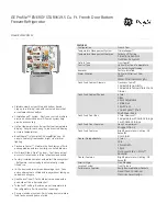 Preview for 1 page of GE Profile ENERGY STAR PFSS0MFZSS Specifications