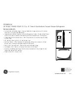 Preview for 2 page of GE Profile ENERGY STAR PFSS6PKW Dimensions And Installation Information