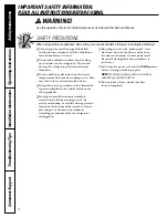 Preview for 2 page of GE Profile ENERGY STAR PSB48LSR Owner'S Manual And Installation Instructions