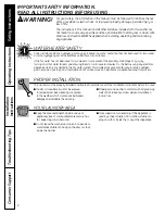 Предварительный просмотр 2 страницы GE Profile ENERGY STAR WPDH8800J Owner'S Manual & Installation Instructions