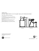 GE Profile ENERGY STAR WPRE6150H Dimensions And Installation Information предпросмотр