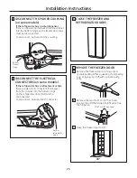 Preview for 23 page of GE Profile GSH6LGZ Owner'S Manual And Installation Manual