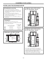 Preview for 26 page of GE Profile GSH6LGZ Owner'S Manual And Installation Manual