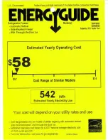 Preview for 1 page of GE Profile GSHF3KGZ Energy Manual