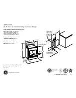 Предварительный просмотр 1 страницы GE Profile J2B912SEKSS Dimensions And Installation Information