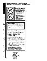 Preview for 2 page of GE Profile J2S968 SERIES Owner'S Manual