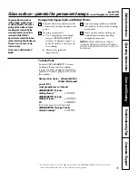 Preview for 35 page of GE Profile J2S968 SERIES Owner'S Manual