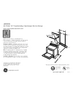 Preview for 1 page of GE Profile JB900SKSS Dimensions And Installation Information