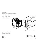 Preview for 1 page of GE Profile JGB900SEKSS Dimensions And Installation Information