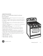 Preview for 2 page of GE Profile JGB928BEKBB Dimensions And Installation Information