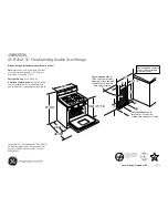 Предварительный просмотр 1 страницы GE Profile JGB928SELSS Dimensions And Installation Information