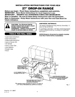 GE Profile JMP31BLBB Installation Instructions preview