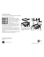 Preview for 1 page of GE Profile JP346 Dimensions And Installation Information