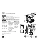 Preview for 1 page of GE Profile JS905SKSS Dimensions And Installation Information