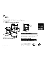 Preview for 1 page of GE Profile JT912SFSS Dimensions And Installation Information