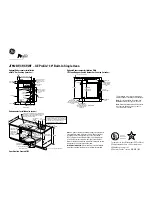 Preview for 2 page of GE Profile JT912SFSS Dimensions And Installation Information