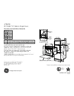 GE Profile JT912SKSS Dimensions And Installation Information preview