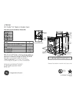 Preview for 1 page of GE Profile JT955SKSS Dimensions And Installation Information