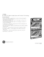 Preview for 2 page of GE Profile JT980SKSS Dimensions And Installation Information