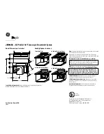 Предварительный просмотр 1 страницы GE Profile JVB98SHSS Dimensions