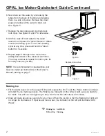 Preview for 2 page of GE Profile OPAL Quick Start Manual