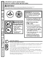 Предварительный просмотр 2 страницы GE Profile P2B912DEM Owner'S Manual & Installation Instructions