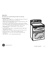 Предварительный просмотр 2 страницы GE Profile PB970SMSS Dimensions And Installation Information