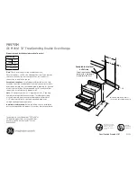 Предварительный просмотр 1 страницы GE Profile PB975SM Dimensions And Installation Information