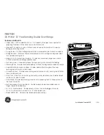 Preview for 2 page of GE Profile PB975SM Dimensions And Installation Information