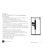 Preview for 3 page of GE Profile PCF23NGW Dimensions And Installation Information