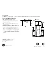 Preview for 2 page of GE Profile PCF23PGW Dimensions And Installation Information