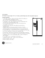 Preview for 3 page of GE Profile PCF23PGW Dimensions And Installation Information